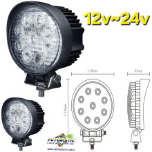 Round LED Fog Offroad 12v 24v Light