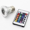 3W RGB 16 Color Remote Controlled E27 LED 85-265v