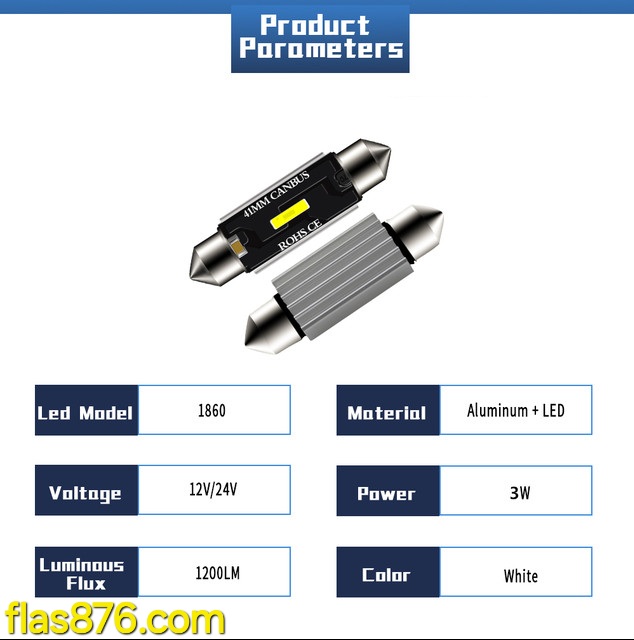 12v 24v Led Festoon Roof Bulb Specifications for your cars, bus, van and trucks