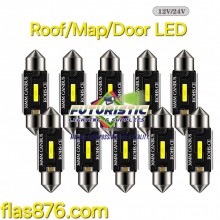 12v 24v canbus 31mm led roof map festoon bulb